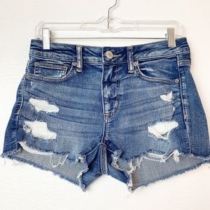 American Eagle High Rise Shortie Shorts